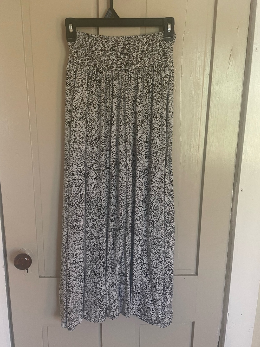 Japna A-Line Maxi Skirt Brown and Beige Leopard Print Whimsy Fairy Flowy Light - Picture 2 of 13